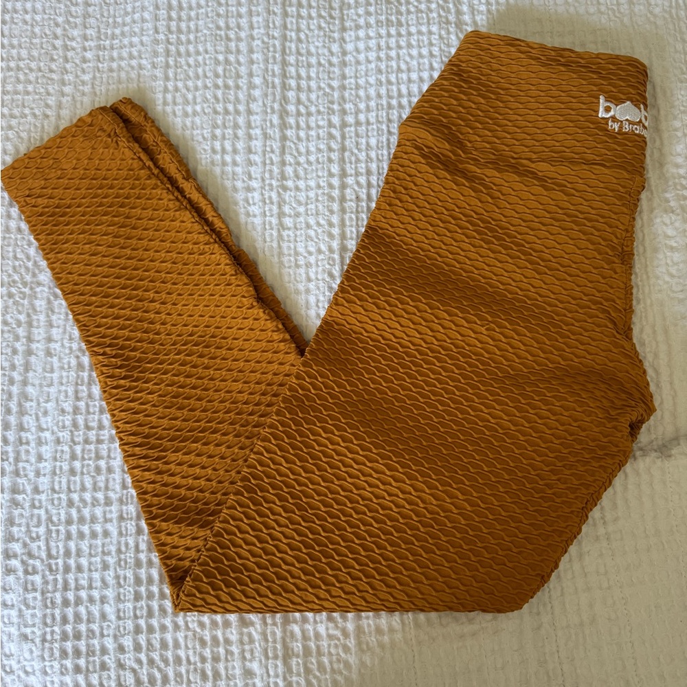 Mustard yellow /honey Booty by Brabants croco leggings